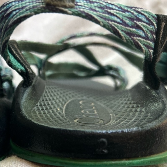 Chaco ZX1 Echo Tread Green Sandals Kids size 2 - Picture 4 of 7